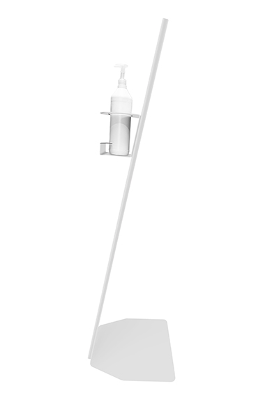Colonnina gel disinfettante con porta flacone dosatore Modello A