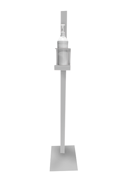 Colonnina gel disinfettante Modello C - Porta flacone dosatore