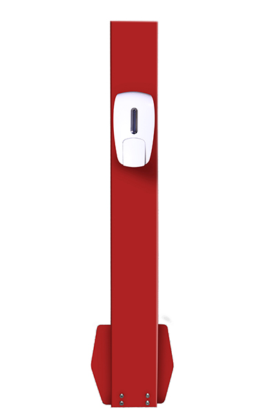 Colonnina gel disinfettante con dispenser manuale Modello A